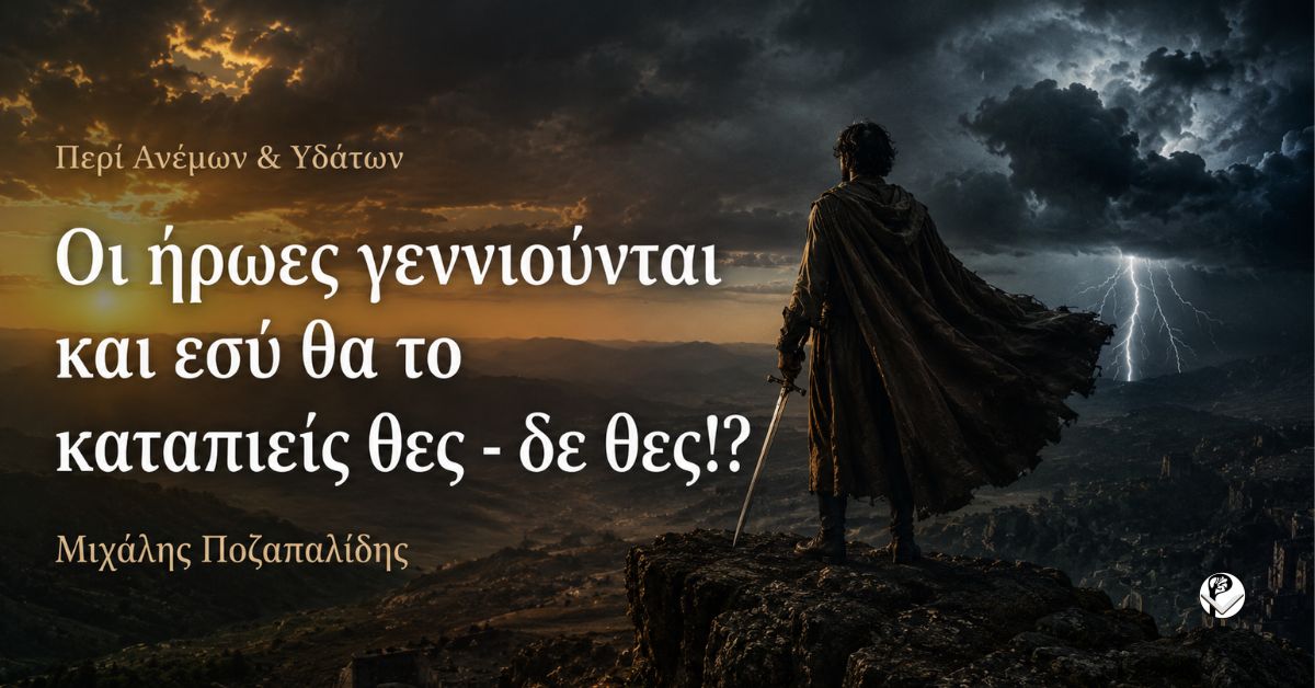 Οι ήρωες γεννιούνται και εσύ θα το καταπιείς θες – δε θες!??
